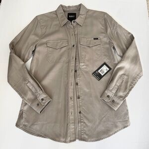 NWT 5.11 Tactical Women’s Nikita Outdoor Long-Sleeve Button-Up Shirt Tan Khaki